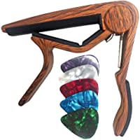 WiNGO Cejilla Guitarra Española Electricas Clásica Profesional Clasica Guitar Capo Ligero Aleación de Aluminio con 5…